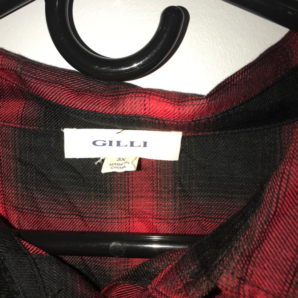 Red and black plaid dress